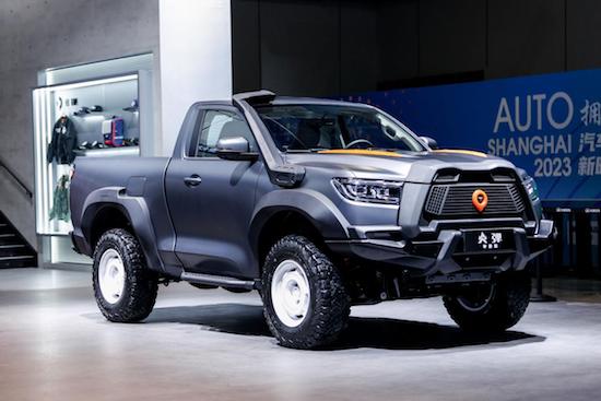 The 2023 passenger gun was officially listed at 126,800 yuan, and the strongest pickup lineup appeared at the Shanghai Auto Show _fororder_image029.